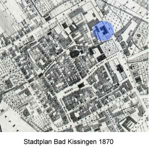 Stadtplan Bad Kissingen 1970